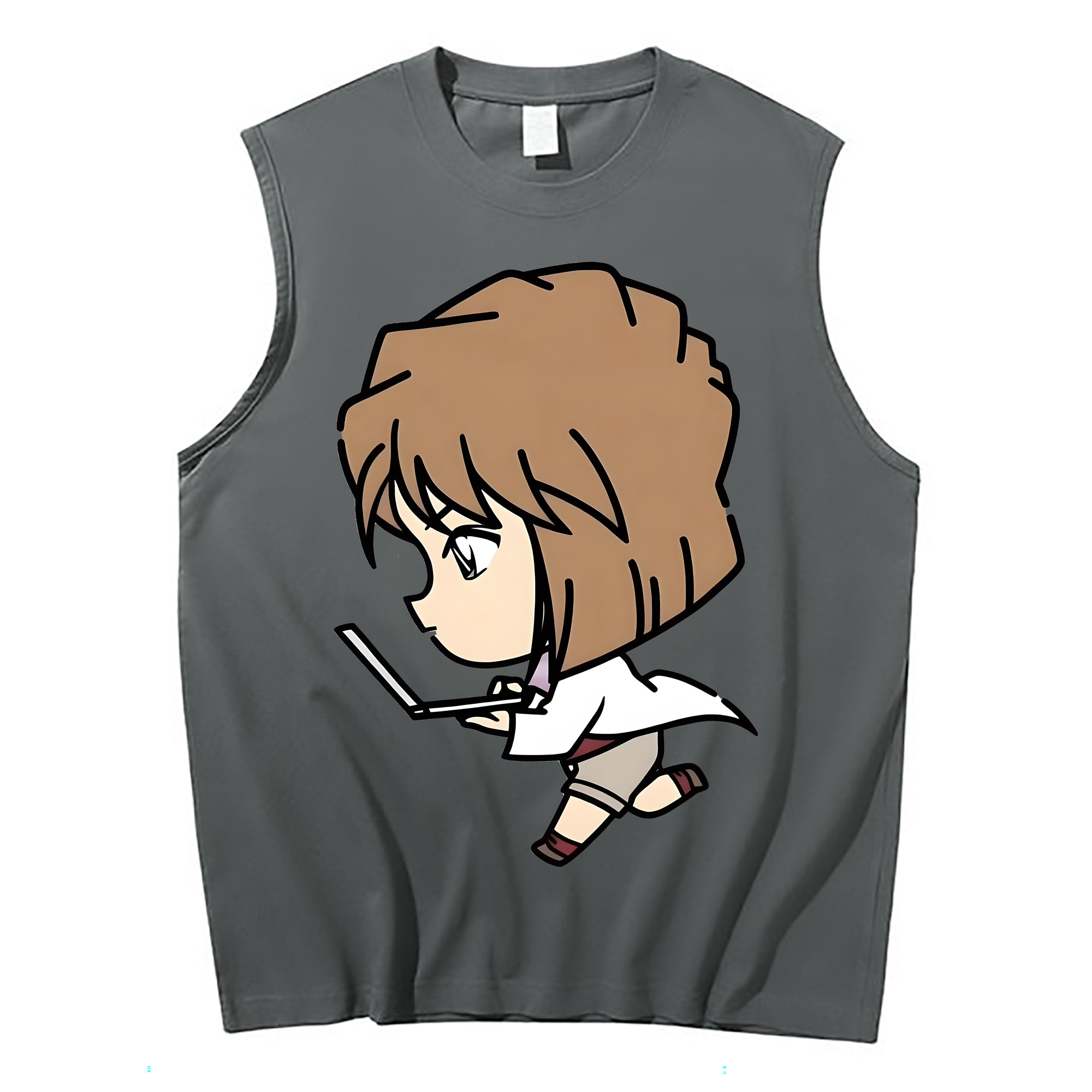 （画像用） 名探偵コナン 灰原 哀 はいばら あい Detective Conan Anita Hailey、Vi Graythorn Haibara Ai コットン100％タンクトップ（フロントプリント）